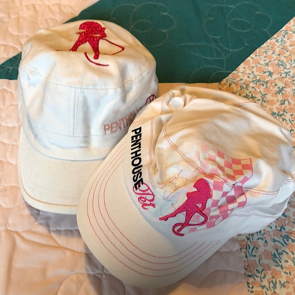 Penthouse Pet of the Year Promo Hats Lot - Picture 1 of 10